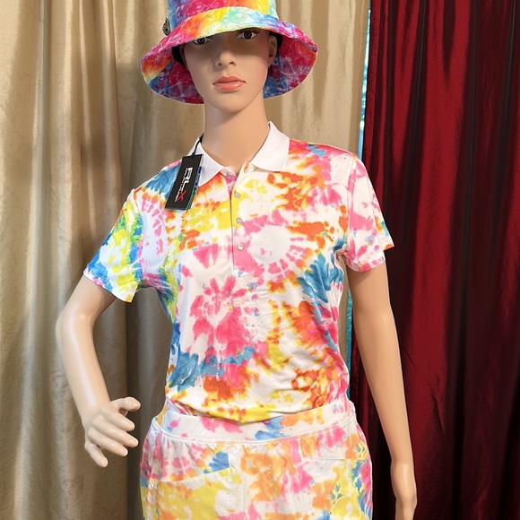 Ralph Lauren RLX Golf POLO & SKORT Sandy Lane Tie Dye SET - Picture 2 of 5